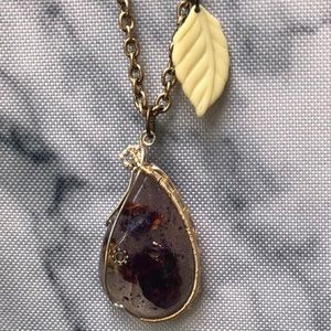 *HANDMADE* Resin Terrarium Wire Wrapped Necklace🥀